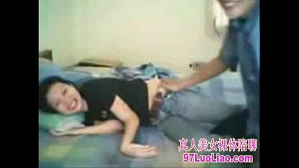 Chinese couple self-timer video home-made
